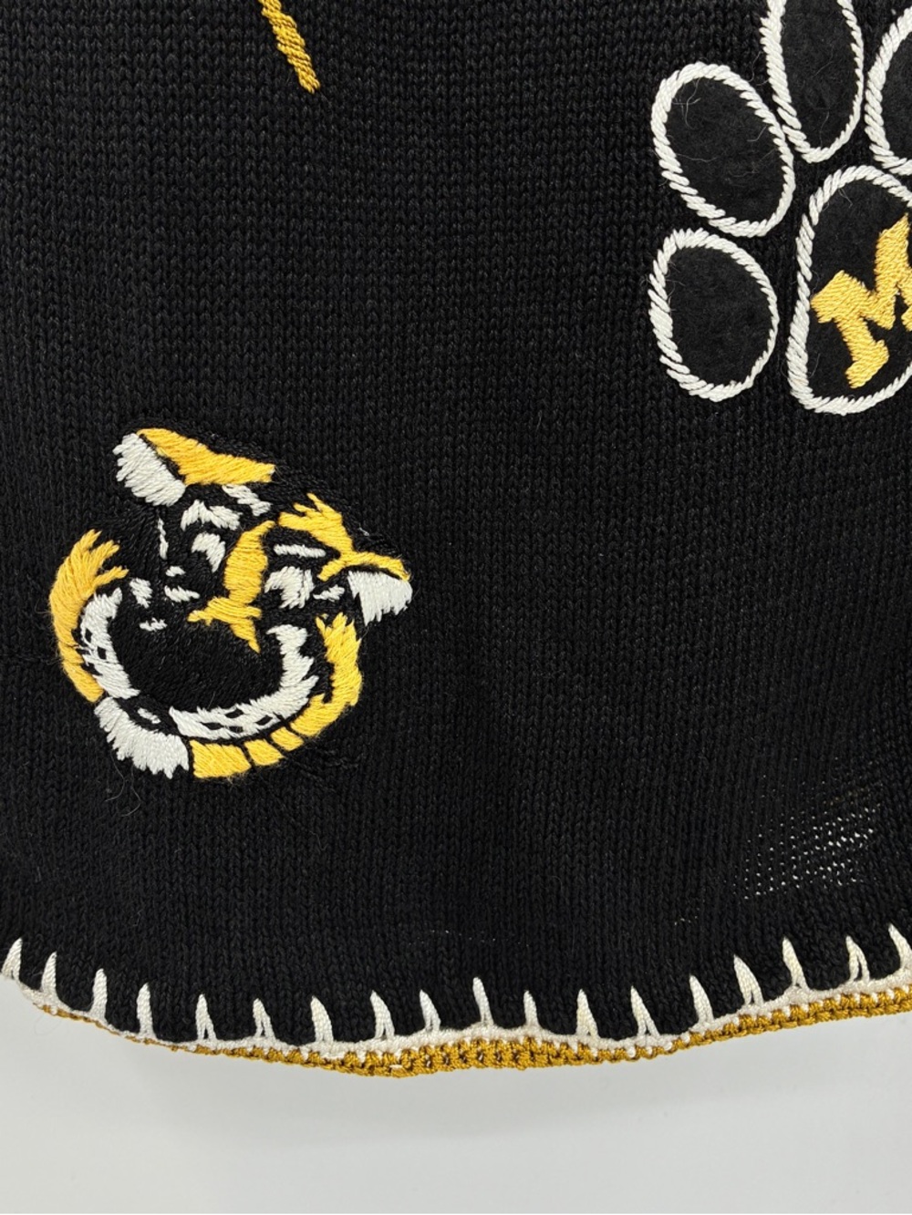 Missouri Tigers MU Vintage Womens Castles Sport Sweater Vest Embroidered Large - Picture 5 of 10